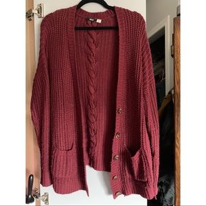 BDG braided back cardigan